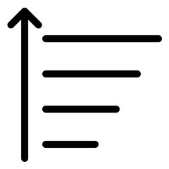 Ascending list arrangement for data organization and improved user experience in applications and websites