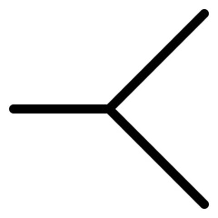 Stylized branch line design for transportation and railway-themed projects