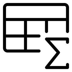 Simple calculator interface with table layout for data analysis and financial applications