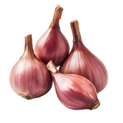 Fresh Shallot Isolated on Transparent Background for Professional Use