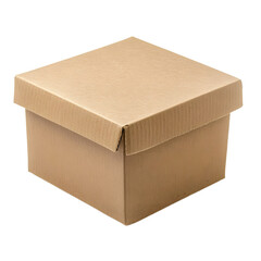 Elegant Brown Cardboard Gift Box with Lid for Packaging
