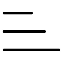Descending sort representation for data organization and user interface design