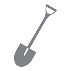 Gray Shovel Icon