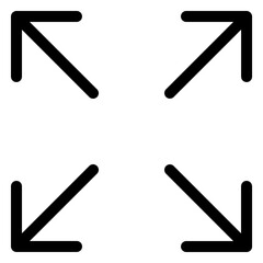 Simple expand arrow design for user interface and web applications
