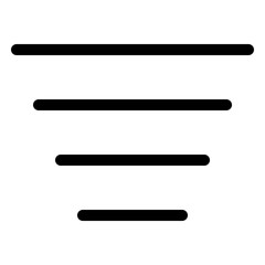 Descending filter sort lines for data organization and analysis in applications and websites