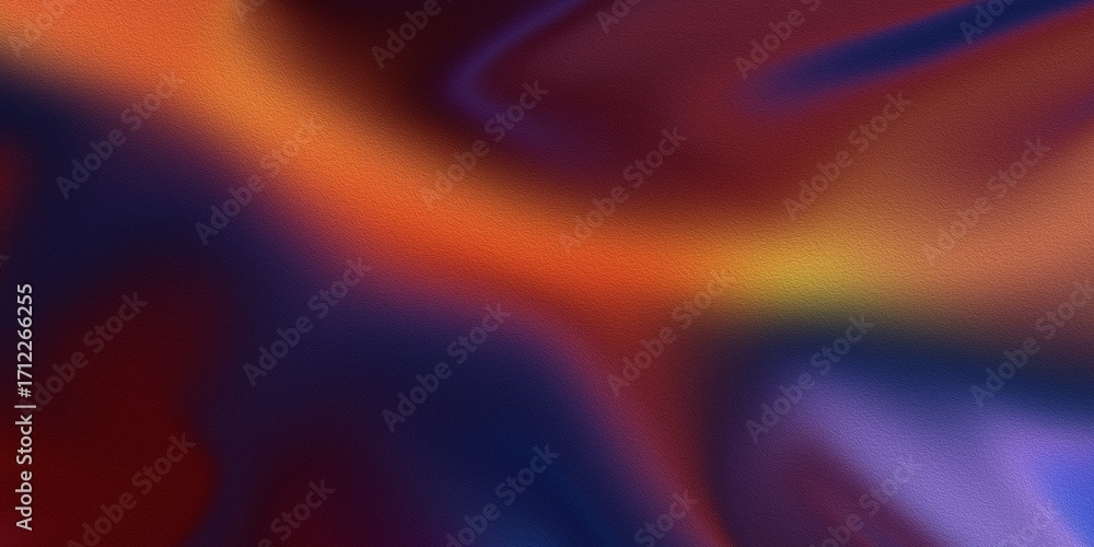 Poster an abstract and textured background featuring swirling patterns of orange, red, blue, and purple hue