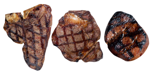 Different Steaks Ribeye and Mignon