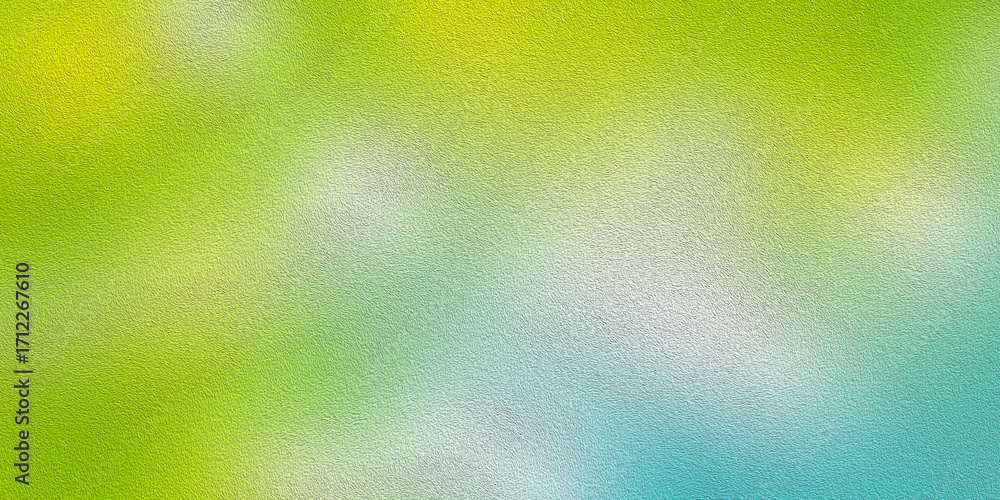 Poster abstract textured background with a blend of green, yellow, and blue tones, creating a visually dyna
