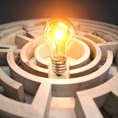 Lightbulb in a maze