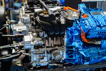 New engine model of car for show