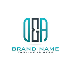 Obraz premium Initial O and A abstract logo template vector