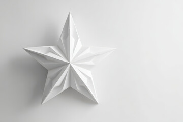 Obraz premium minimalist composition featuring large star against clean ultrabright background embodies simplicity and elegance