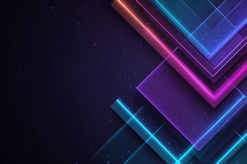 Colorful geometric shapes create a modern digital background for creative projects and designs