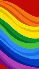 Obraz premium Abstract wave pattern with a bright, colorful rainbow spectrum