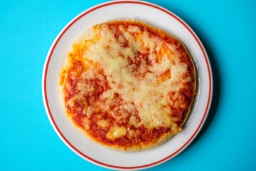 Italian Style Cheese and Tomato Margherita Pizza