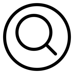 Circular search magnifying glass for efficient information discovery and navigation in digital interfaces