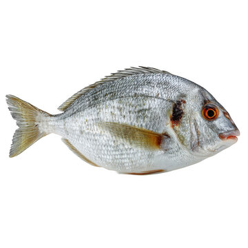 Fish sargo, white seabream isolated [Transparent Background PNG].