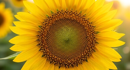 Obraz premium Vibrant Sunflower in Full Bloom.