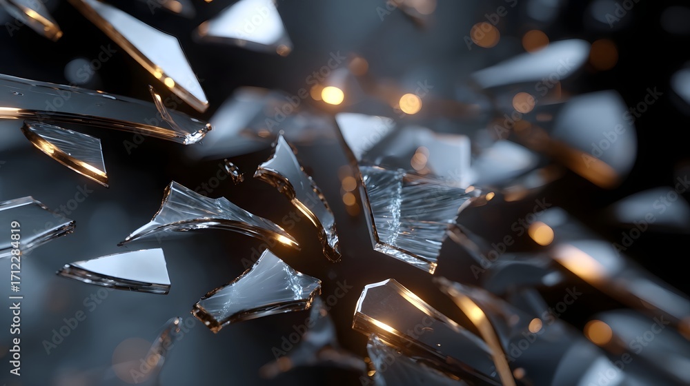 Poster mesmerizing close-up view of an intricately detailed crystal snowflake structure, showcasing its del