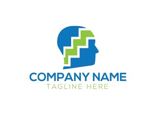 Education Logo with Open Book and Graduation Cap