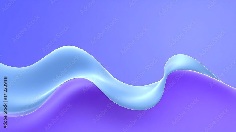 Poster mesmerizing abstract background with flowing, wave-like shapes in a vivid gradient of blue, purple, 