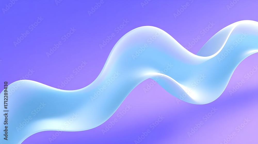 Poster captivating digital artwork featuring fluid, ethereal waves in a harmonious blend of soft pastel hue
