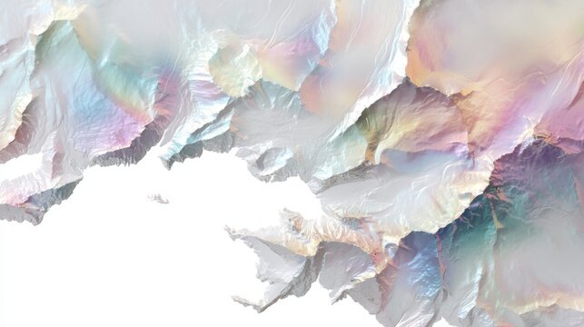 Abstract digital art piece that appears to be a topographic map of a mountain range.