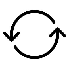 Dynamic arrows representing synchronization and data transfer for seamless connectivity in digital applications