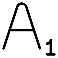 Text formatting options for subscript in digital documents and design applications