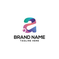 Modern abstract and multicolor letter mark A logo design for finance, banking, insurance and investment business.