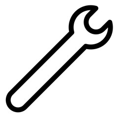 Vintage wench tool for mechanical and industrial applications, perfect for retro-themed designs and craftsmanship projects