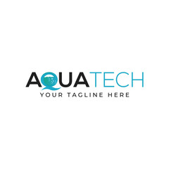 Minimal and Clean logo design for Aqua brand, Mineral water brand, Water Cleaning, Natural Mineral brand or business.