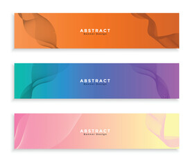 set of abstract background designs