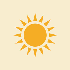 sun, icon, vector, sunshine, bright, yellow, weather, symbol, summer, hot, light, solar, design, sunny, heat, day, sky, warm, energy, illustration, glowing, climate, radiance, nature, circle, abstract