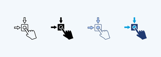 Emergency Stop  Multiple Style Icon Collection