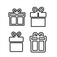 gift icon or logo isolated sign symbol vector illustration - Collection of high quality.