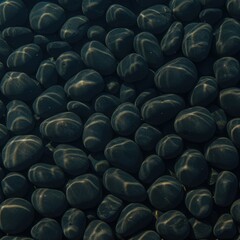 Obraz premium Submerged Stones in Crystal Clear Water: An abstract view of water-covered stones, where the natural light is filtered through, casting intriguing shadows creating an illusion of depth. 