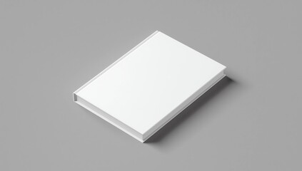 Blank landscape format 3D illustration brochure mock up