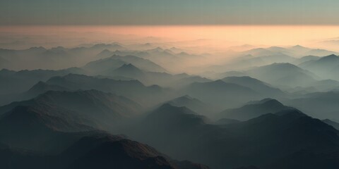 Majestic Mountain Ranges with Stunning Sunrise Views