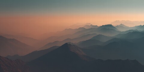Majestic Mountain Ranges at Dusk