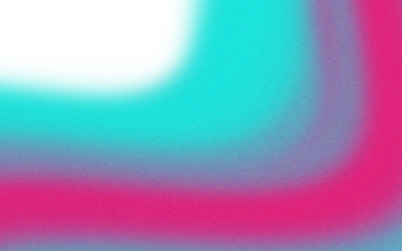 Abstract neon gradient blob with vibrant pink and teal hues dynamic flowing energy