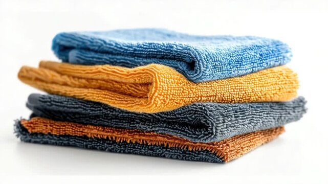 Four towels stacked on top of each other