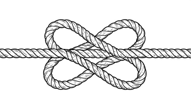 Rope knot graphic design