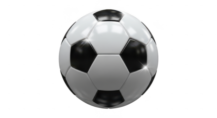 Soccer ball isolated on transparent background