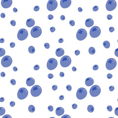 seamless pattern with blueberry