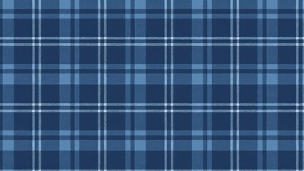 Classic blue plaid pattern