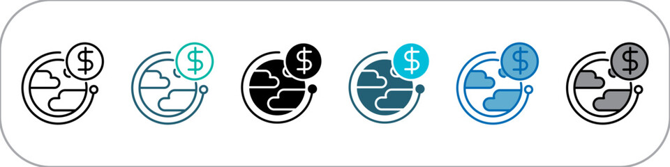 Trade Single Icon Pack Multistyle Illustration