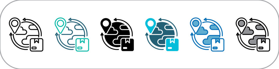 Export Single Icon Pack Multistyle Illustration