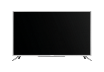 Modern television set isolated on transparent background, showcasing technology and entertainment appliance