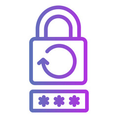 reset password Gradient icon